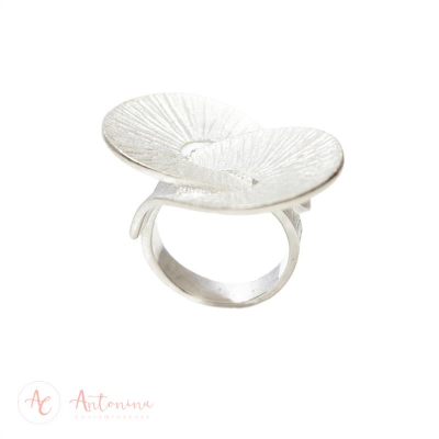 Anel Infinito Fosco Banhado Em Prata<br><span style='color:#fff;'>Joias</span>