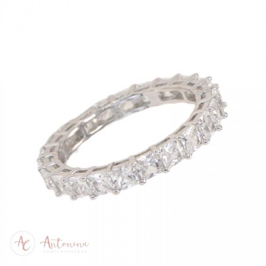 Anel Aliança Wedding Prata 