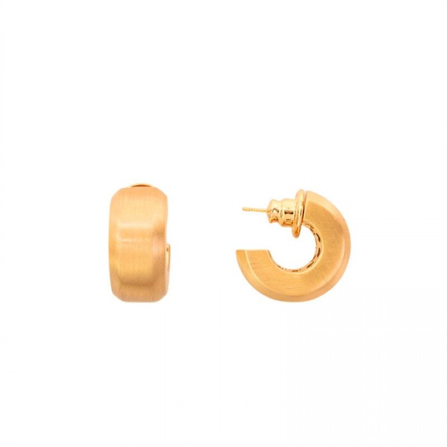 Brinco Argola Everyday Banhado Em Ouro 18k