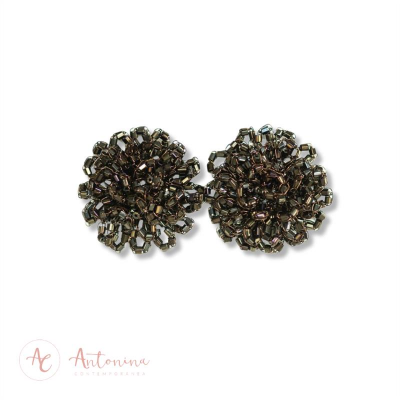Brinco Cravo Maxi Bronze Boreal <br><span style='color:#fff;'>Joias</span>