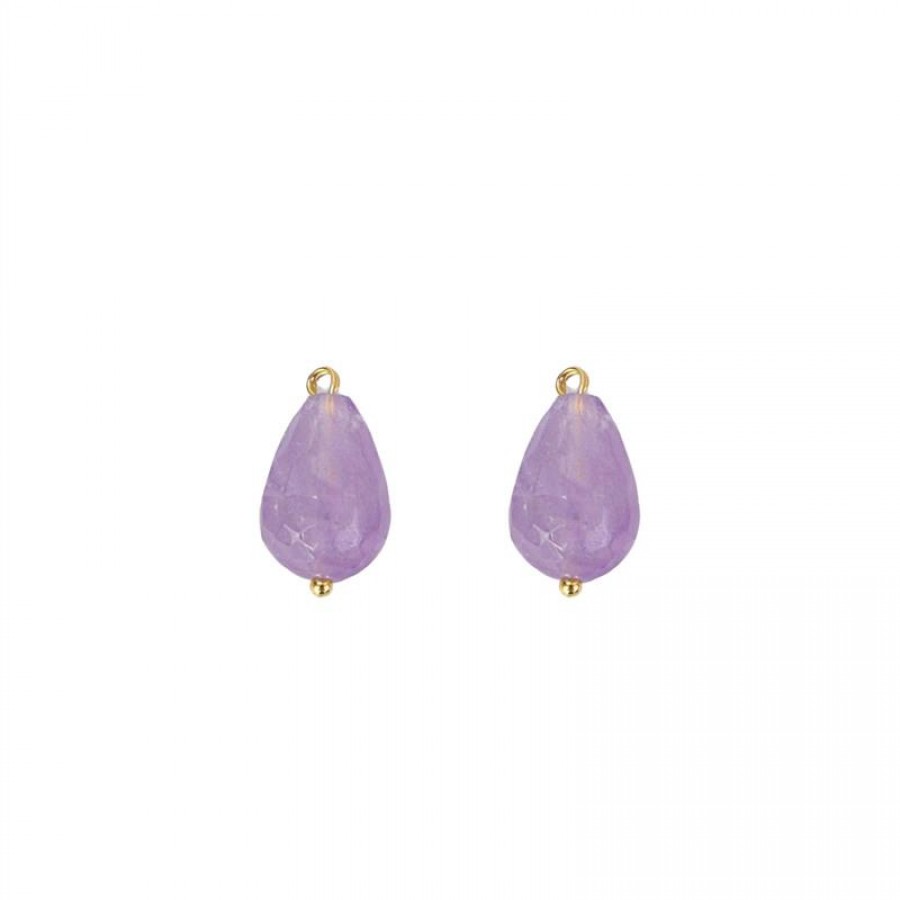 Pingente Ametista Banhado Em Ouro 18k