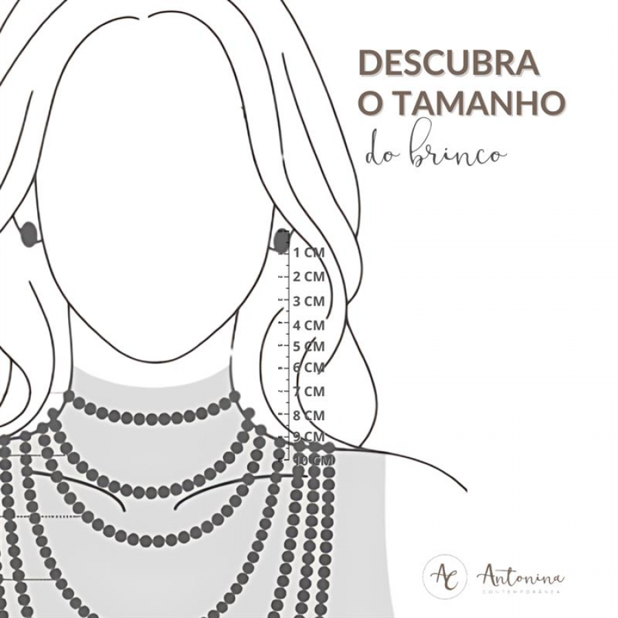 Brinco Base Vírgula Com Pérola Batata P 