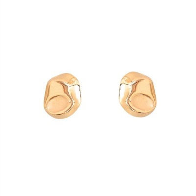Brinco Fluido Orgânico Banhado Em Ouro 18k<br><span style='color:#fff;'>Joias</span>