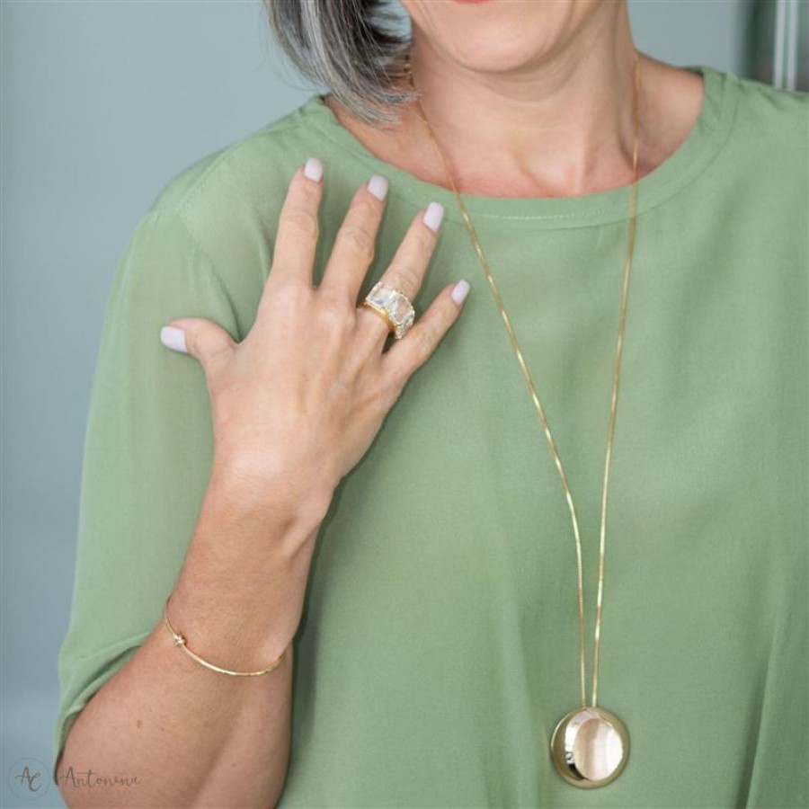Colar Oca Banhado Em Ouro 18k