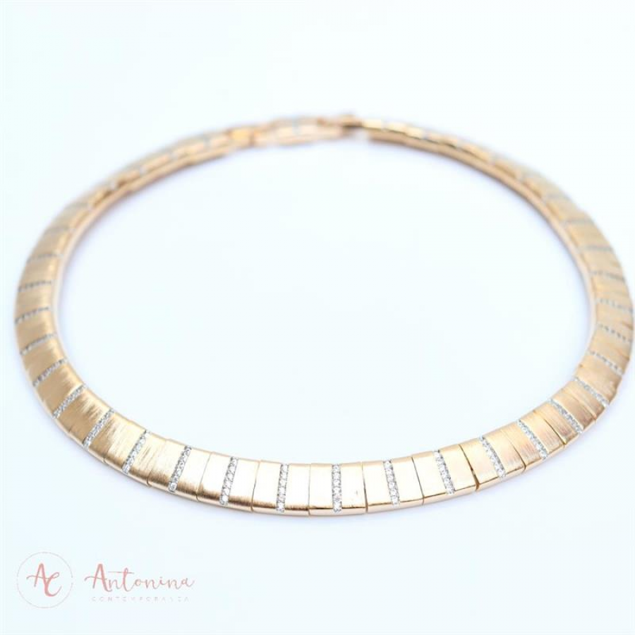 Colar Outshine Banhado Em Ouro 18k