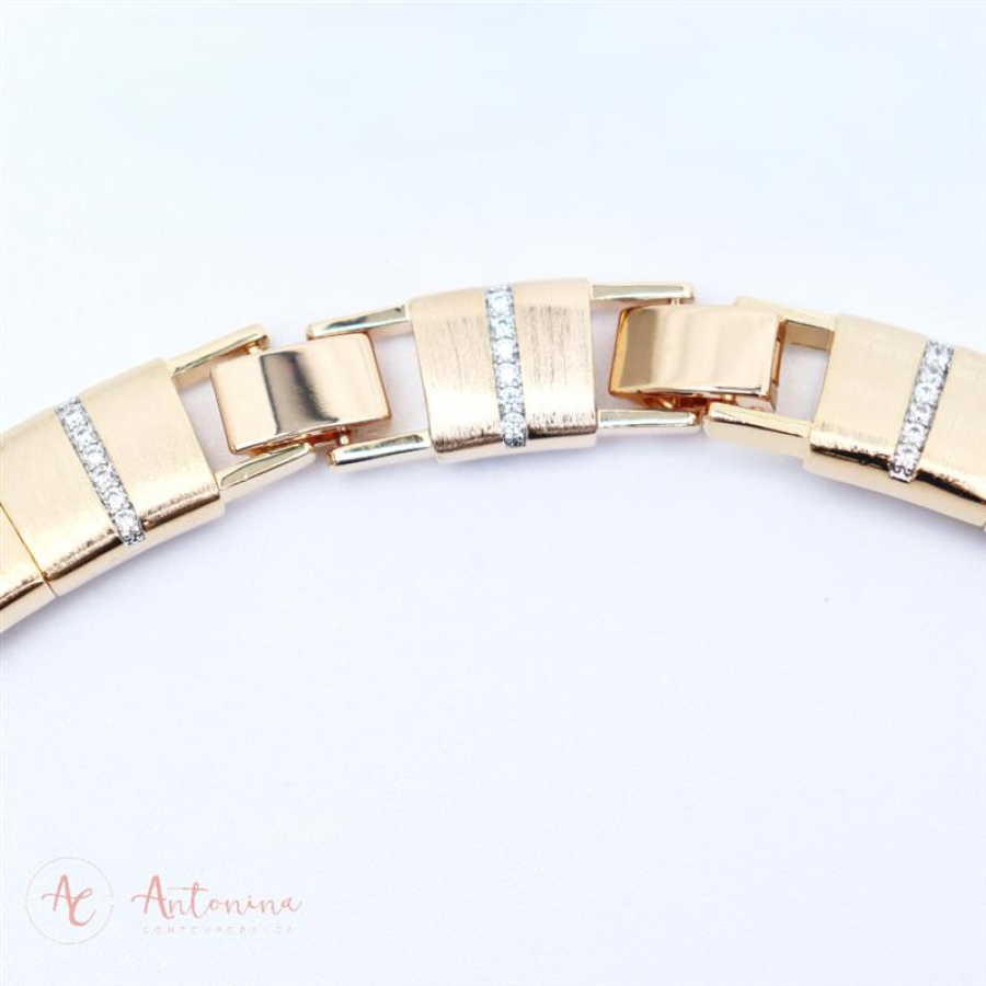 Colar Outshine Banhado Em Ouro 18k