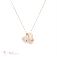 Colar Infinito Fosco Banhado Em Ouro 18k