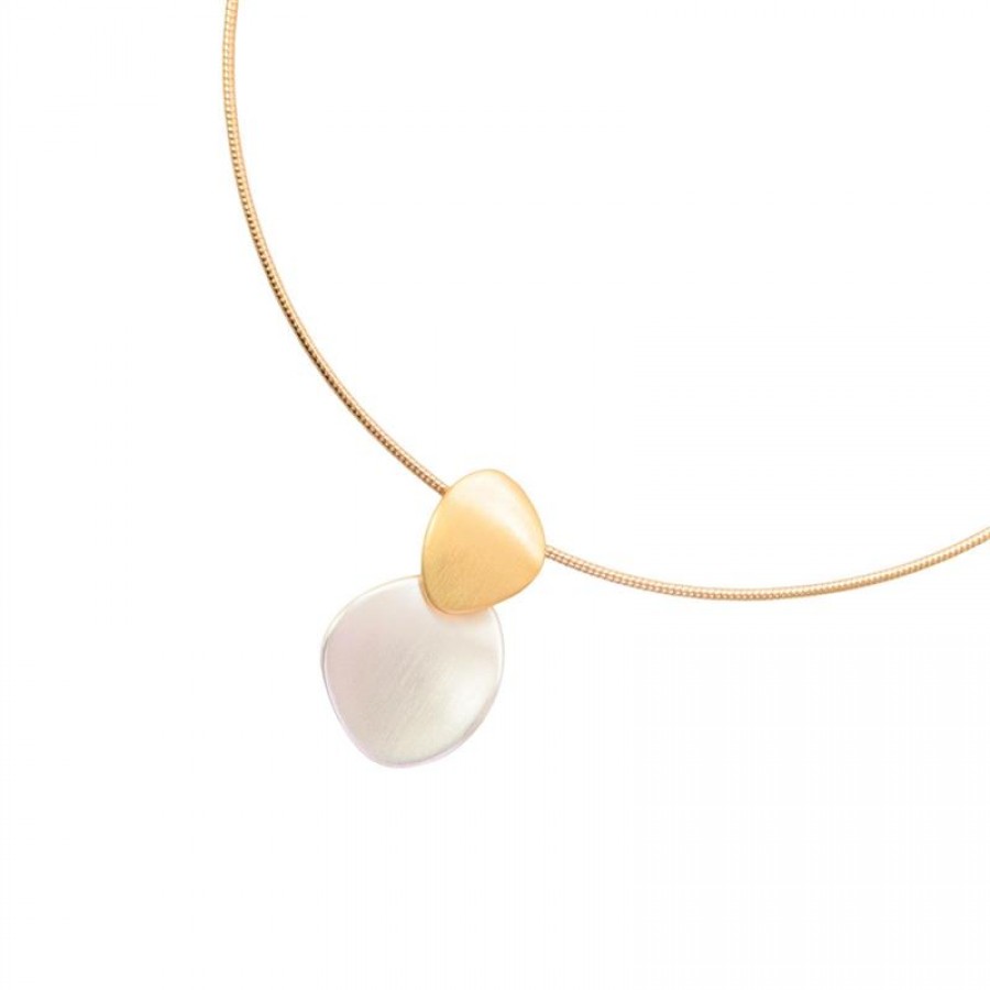 Choker Duo Orgânica Mix Banhado Em Ouro 18k