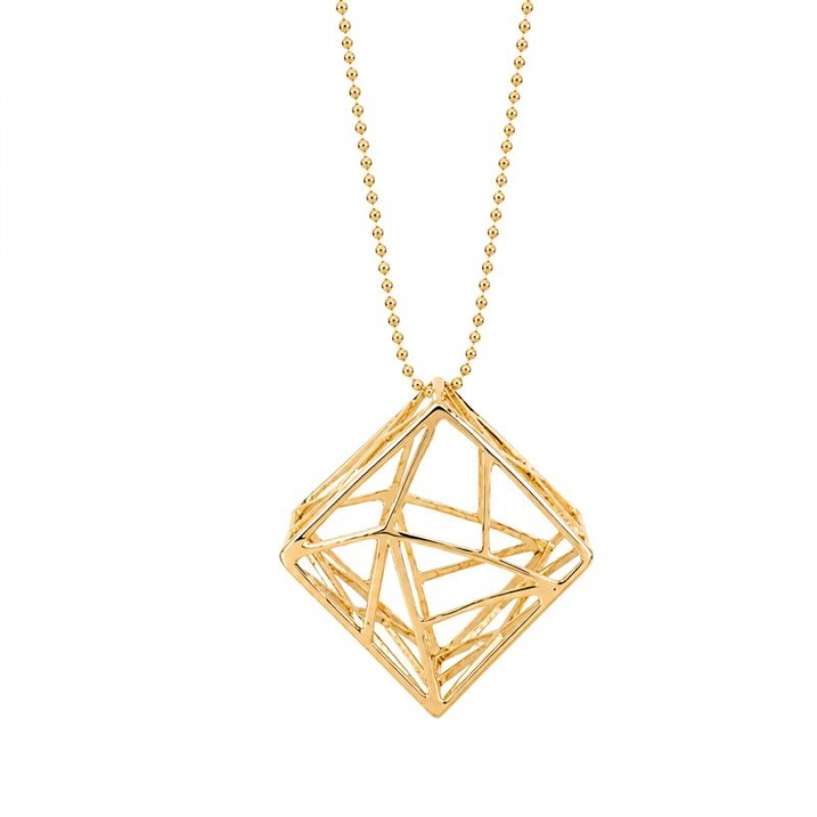 Colar Louvre Banhado Em Ouro 18k 