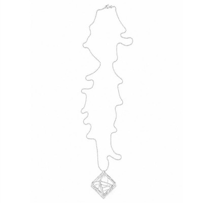 Colar Louvre Banhado Em Prata<br><span style='color:#fff;'>Joias</span>
