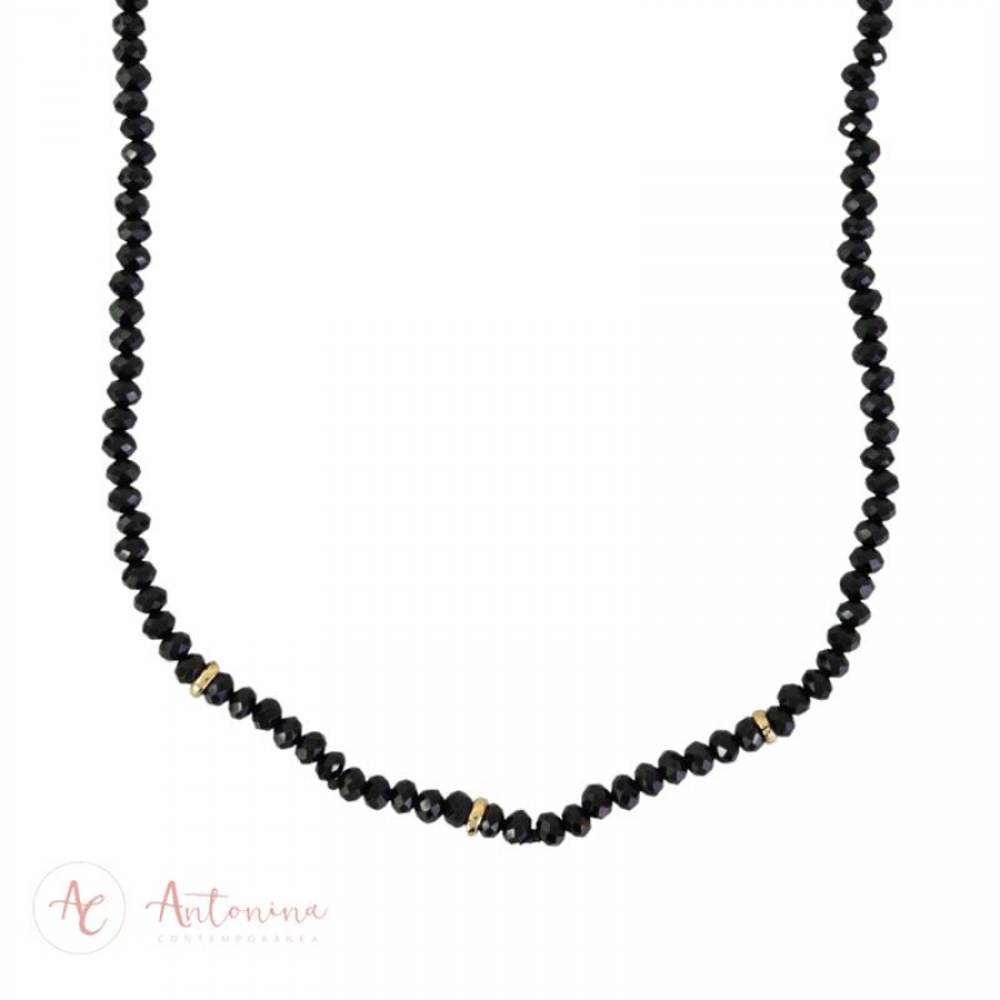 Choker Minimalista Ônix