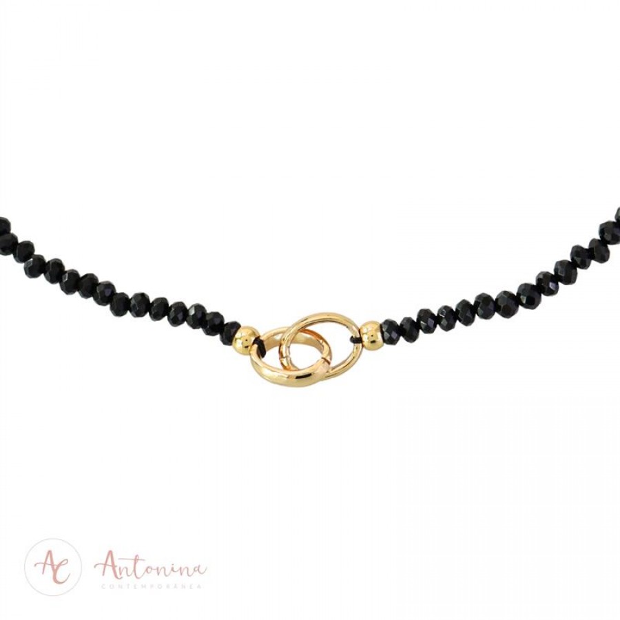Colar Choker Elos Ônix