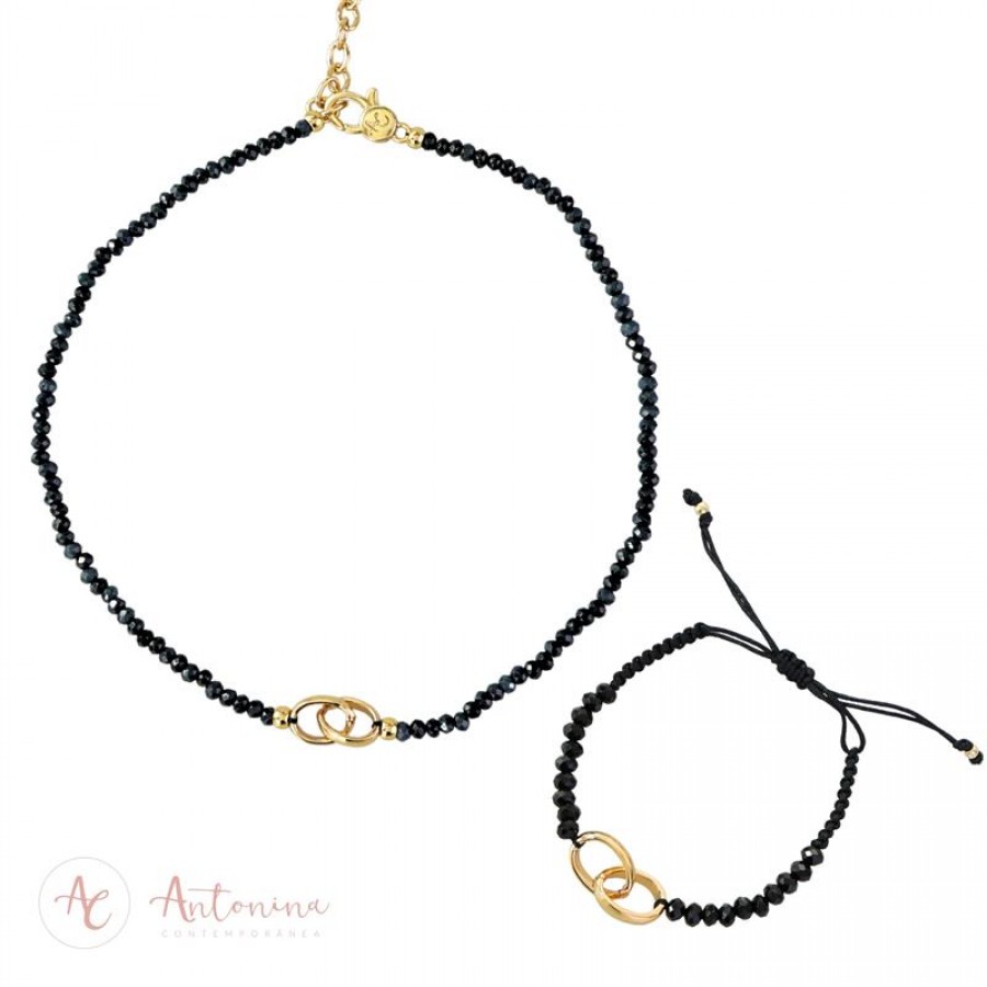 Colar Choker Elos Ônix