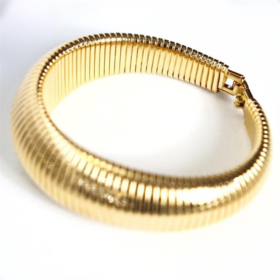 Pulseira Snake Power Banhado Em Ouro 18k