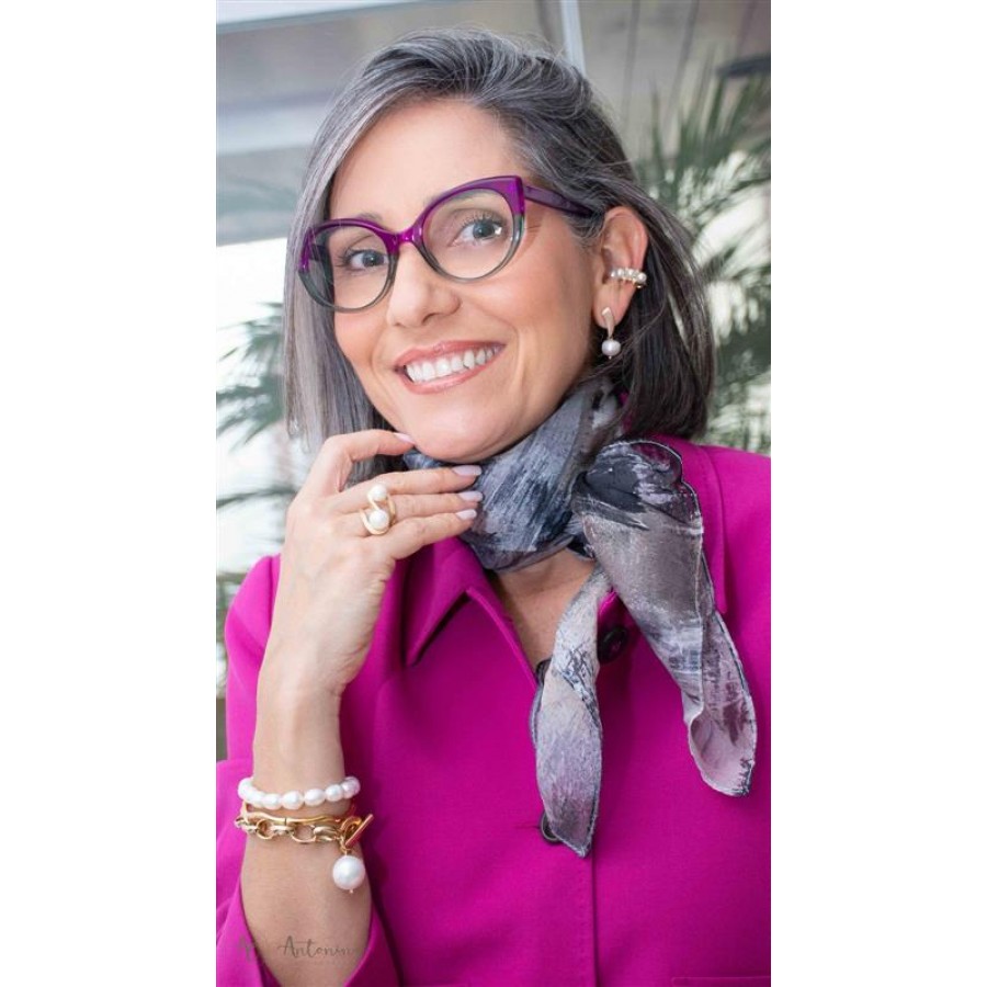 Pulseira Elos Com Pérola  Banhado Em Ouro 18k