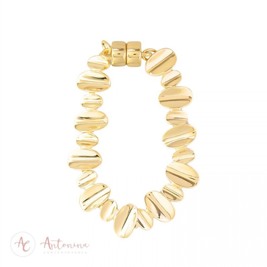 Pulseira Paricá Banhado Em Ouro 18k