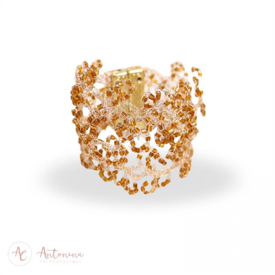 Pulseira Marina Ouro Imperial Banhado Em Ouro 18k