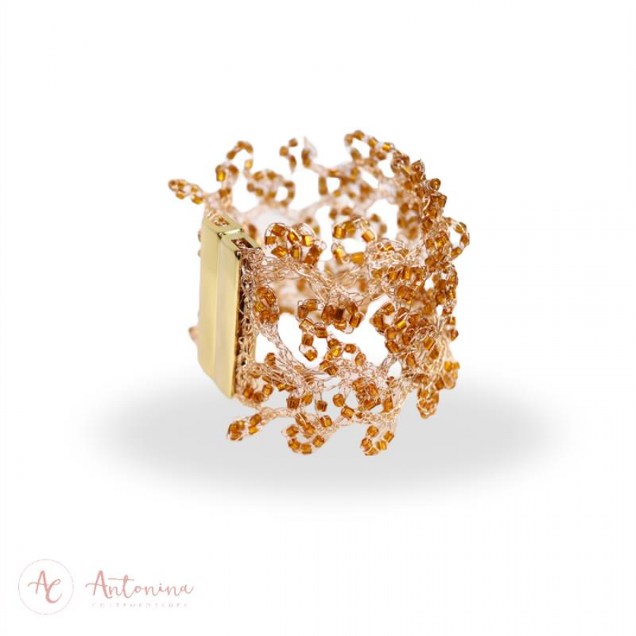 Pulseira Marina Ouro Imperial Banhado Em Ouro 18k