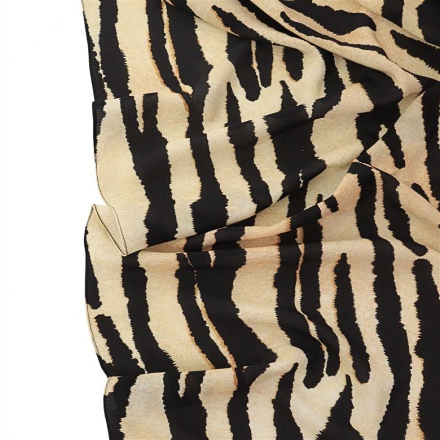 Lenço Seda Pura G Animal Print