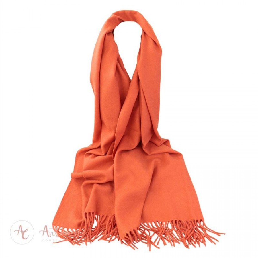 Echarpe Toque De Cashmere Laranja