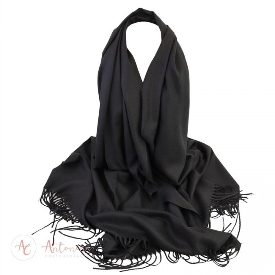 Echarpe Toque De Cashmere Preto