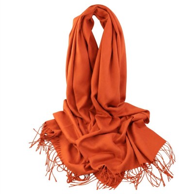 Echarpe Toque De Cashmere Terracota<br><span style='color:#fff;'>Joias</span>
