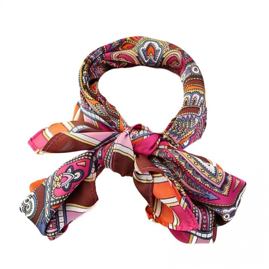 Lenço Toque De Seda Marina