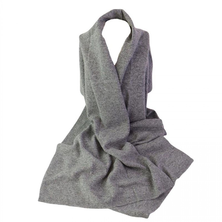 Echarpe 100% Cashmere Cinza