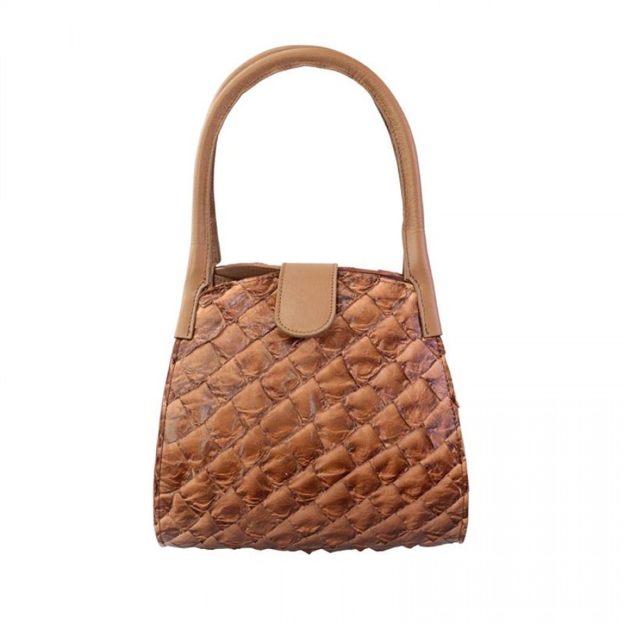  Bolsa Francine De Pirarucu Marrom