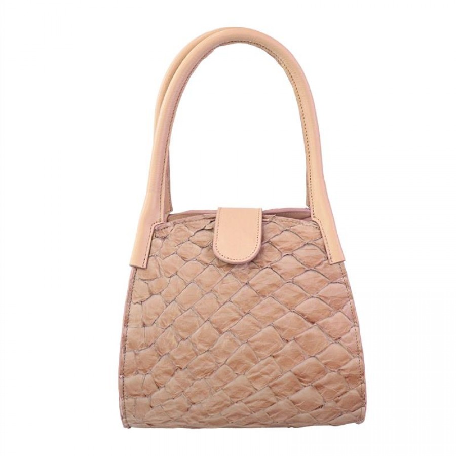  Bolsa Francine De Pirarucu Nude Blush