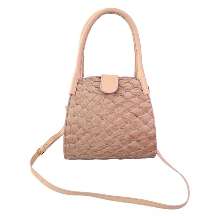  Bolsa Francine De Pirarucu Nude Blush