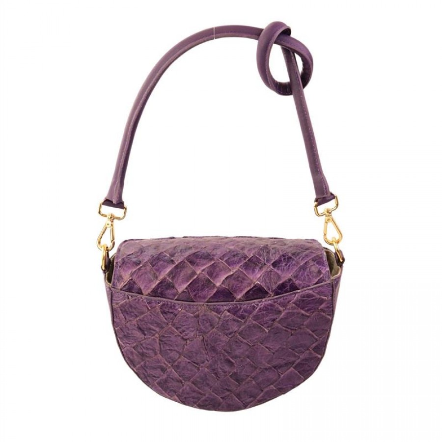Bolsa Margot Pirarucu Púrpura