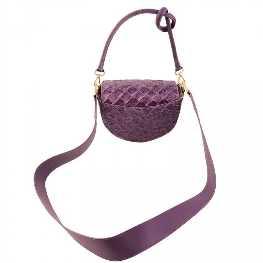 Bolsa Margot Pirarucu Púrpura