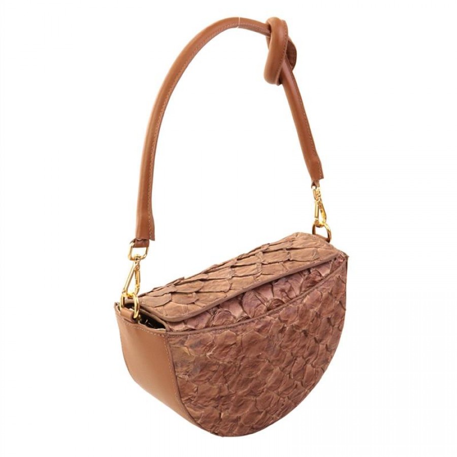 Bolsa Margot Pirarucu Cappuccino Fosco
