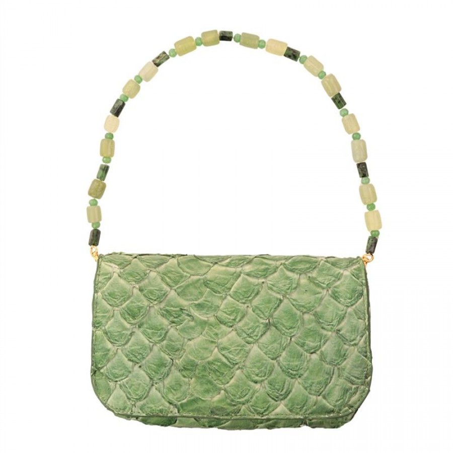 Bolsa Sophie De Pirarucu Jade Menta G 