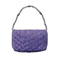 Bolsa Sophie De Pirarucu Azul Violeta G