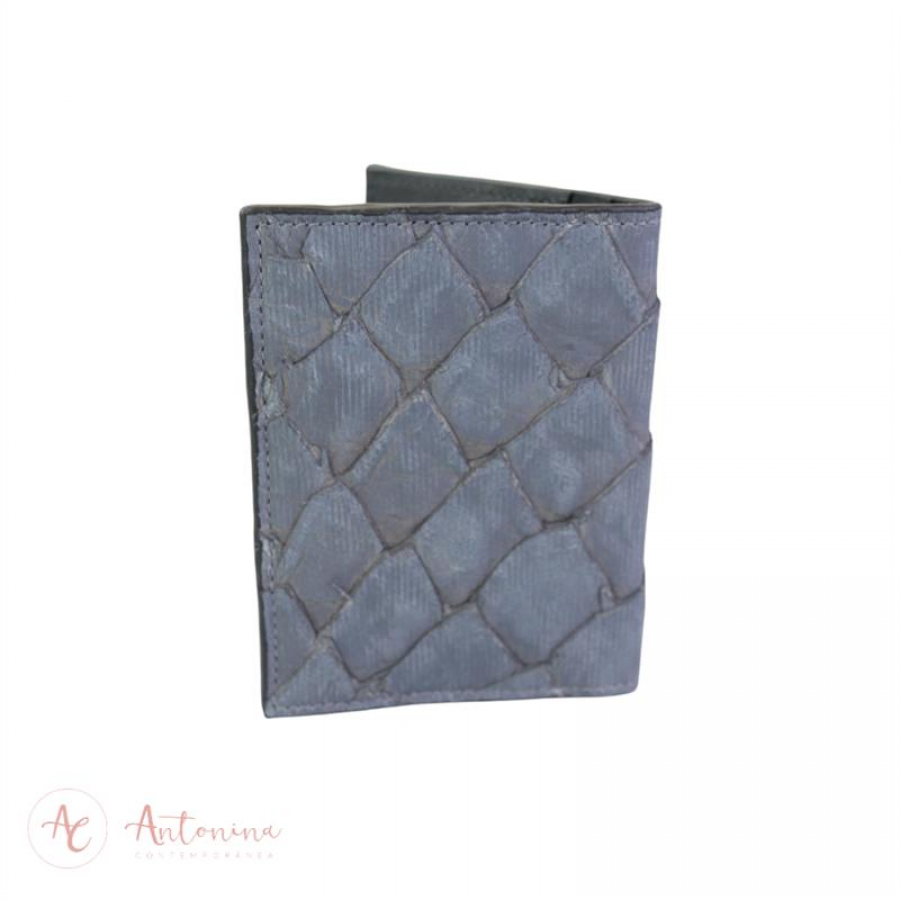 Porta Cartão Pirarucu Lise Cinza