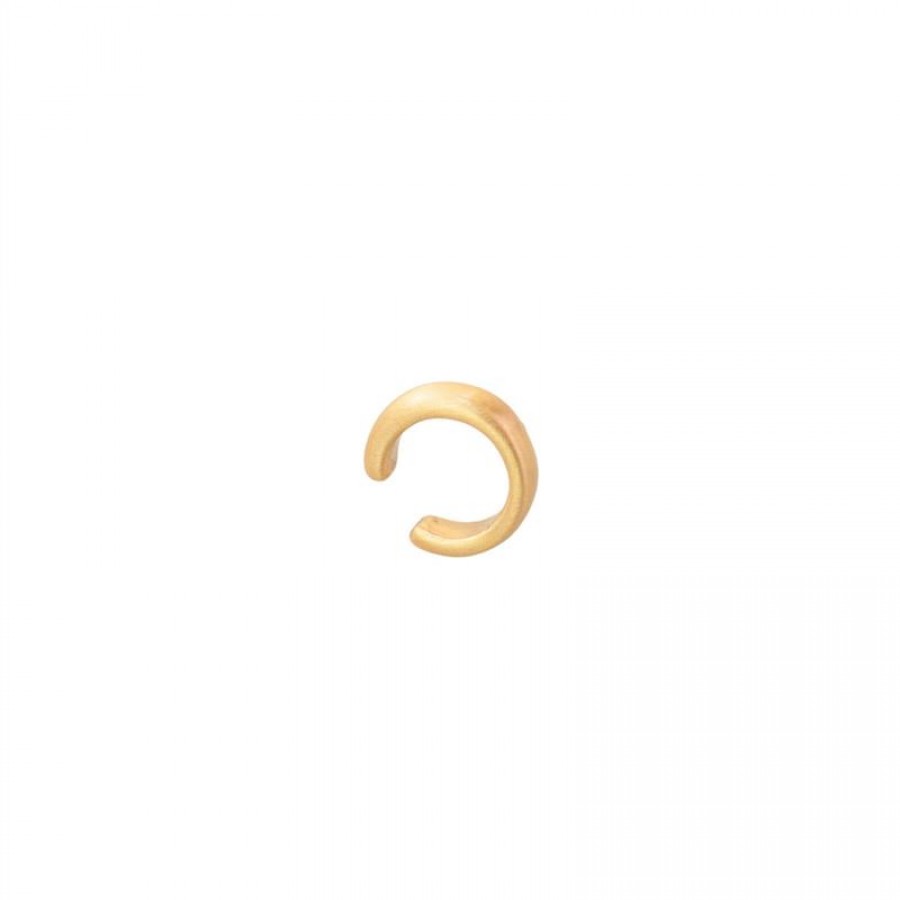 Piercing Liso Fosco Banhado Em Ouro 18k