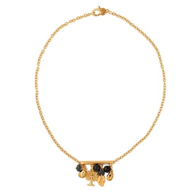 Colar Presente  Dia Das Avós Jade Safira <br><span style='color:#fff;'>Joias</span>