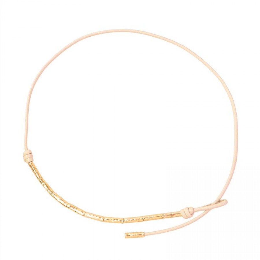 Cinto Istambul Off White Banhado Em 18k 
